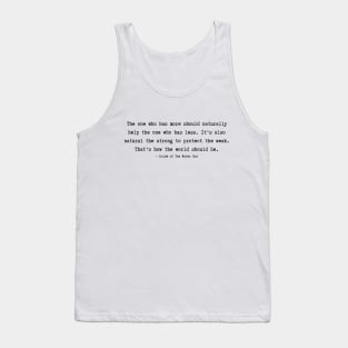 Because This Is My First Life  Quotes Tank Top